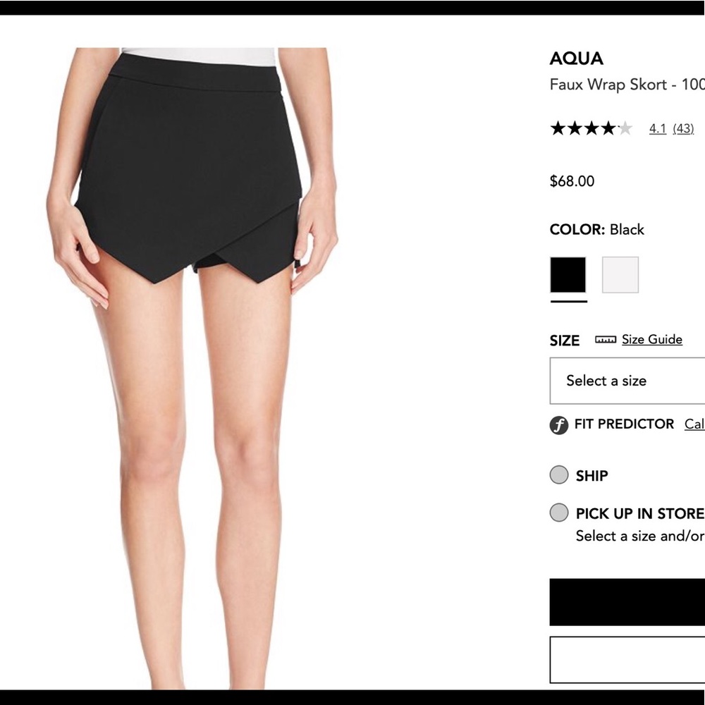 Aqua Wrap Envelope Skort - image 3